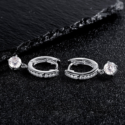 Prong-set earrings