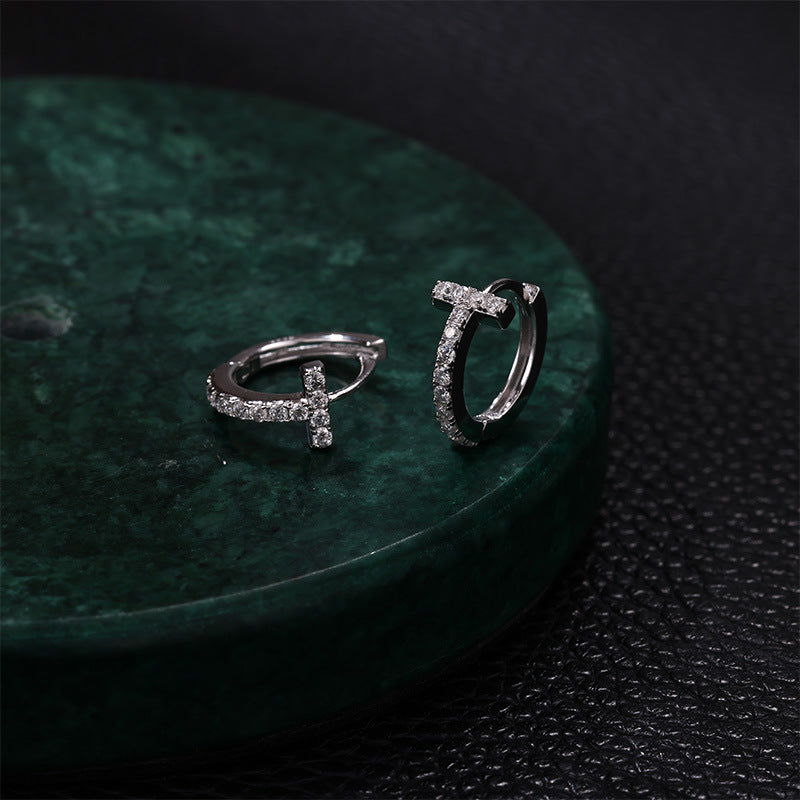 T Letter Earrings