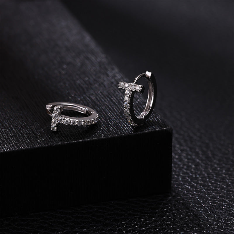 T Letter Earrings