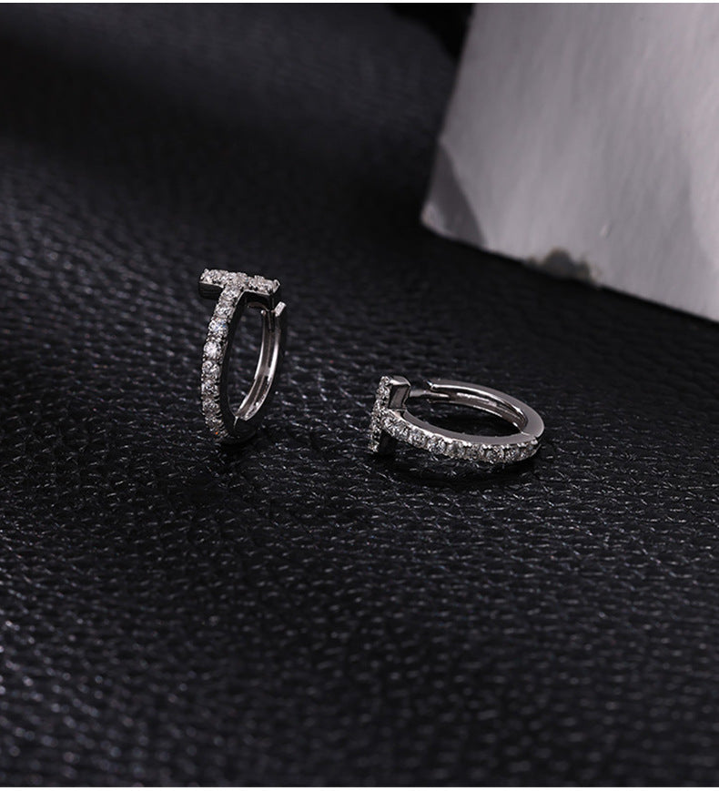 T Letter Earrings