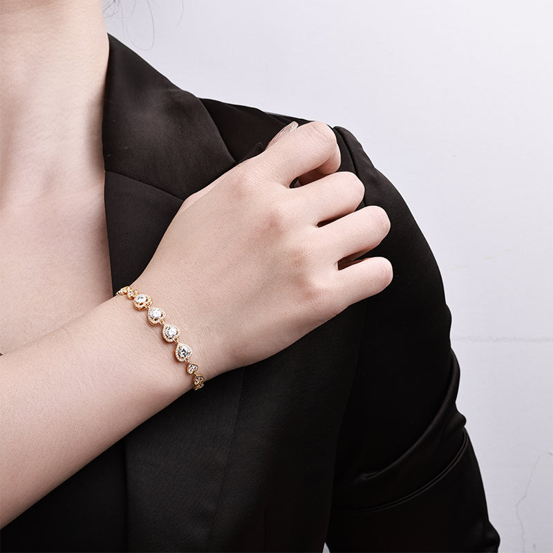 Interlocked Hearts Bracelet