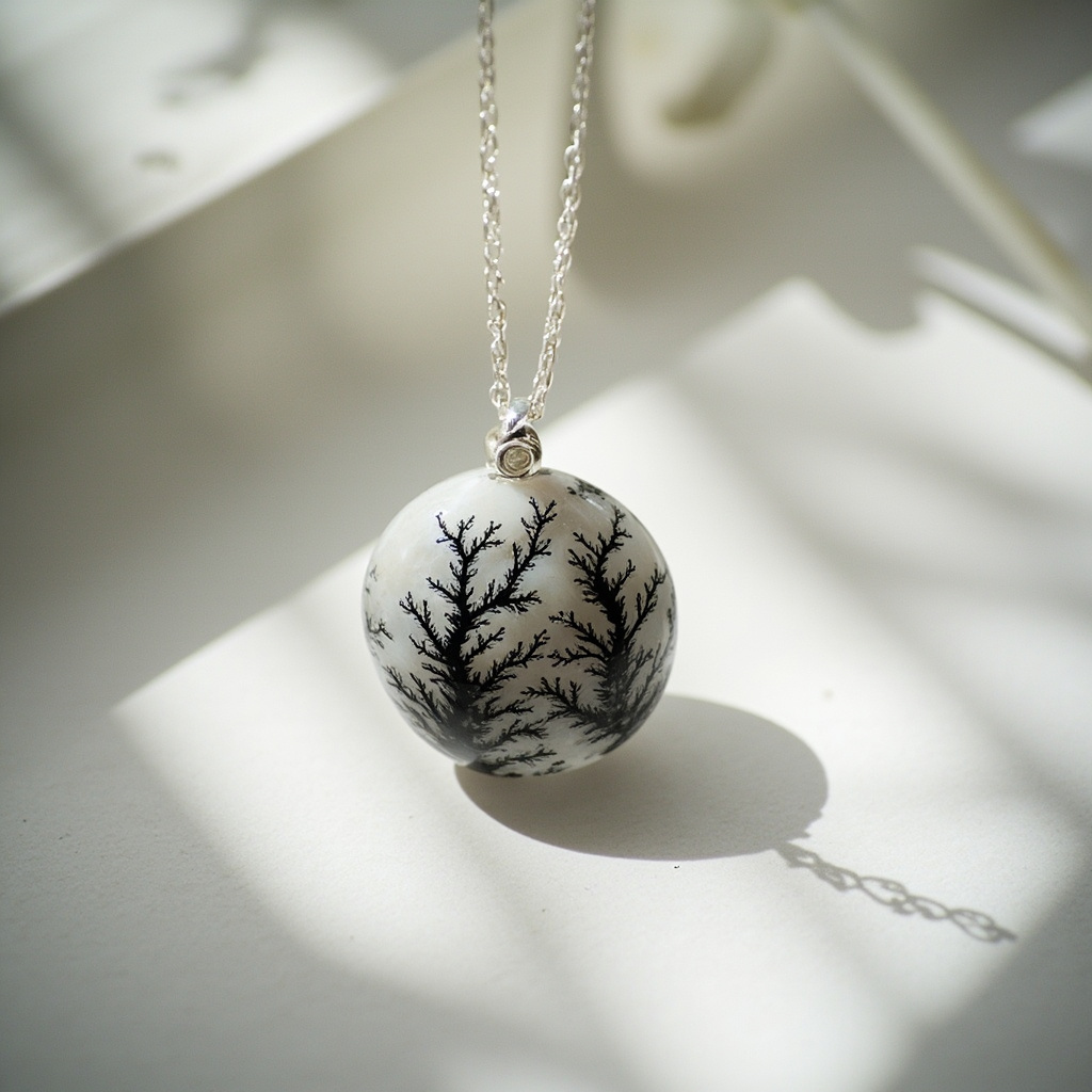 What does a dendritic agate pendant do for past life healing