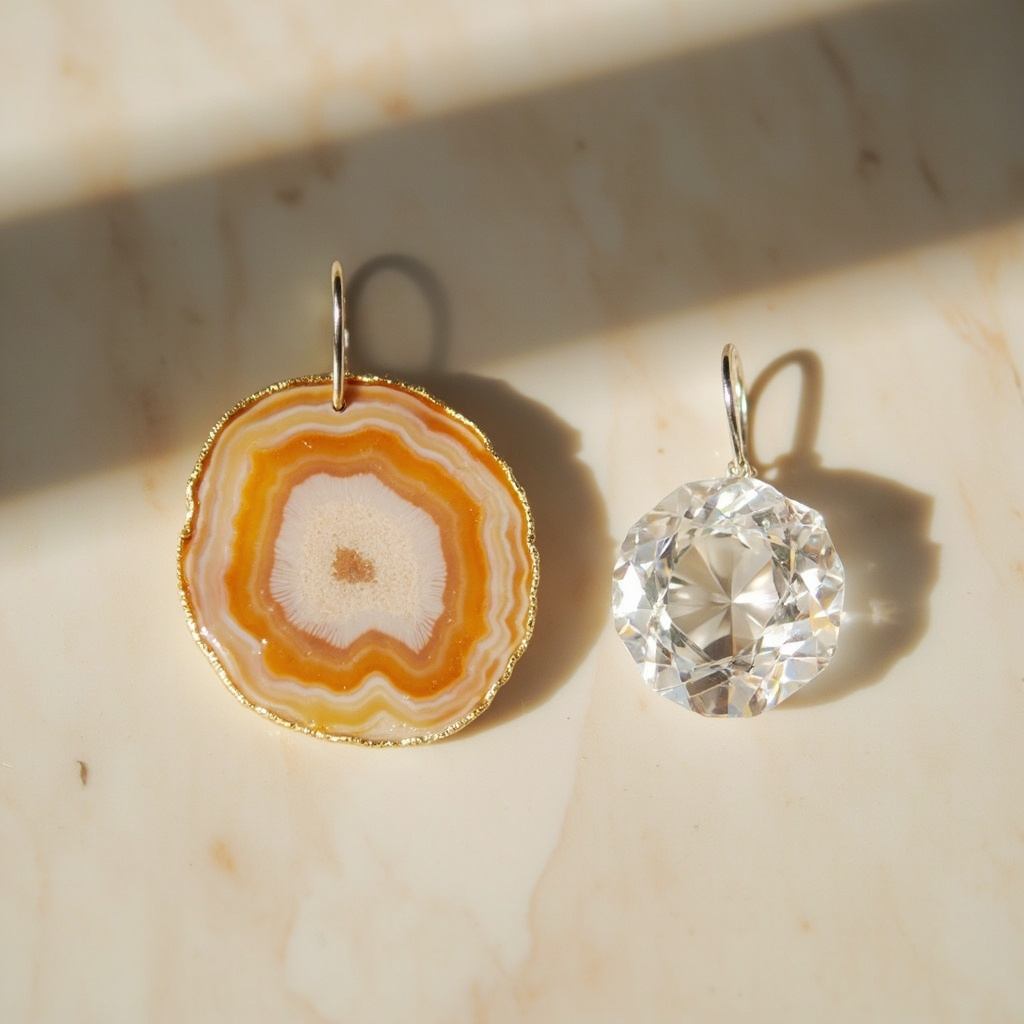 Which is more durable for earrings agate or crystal
