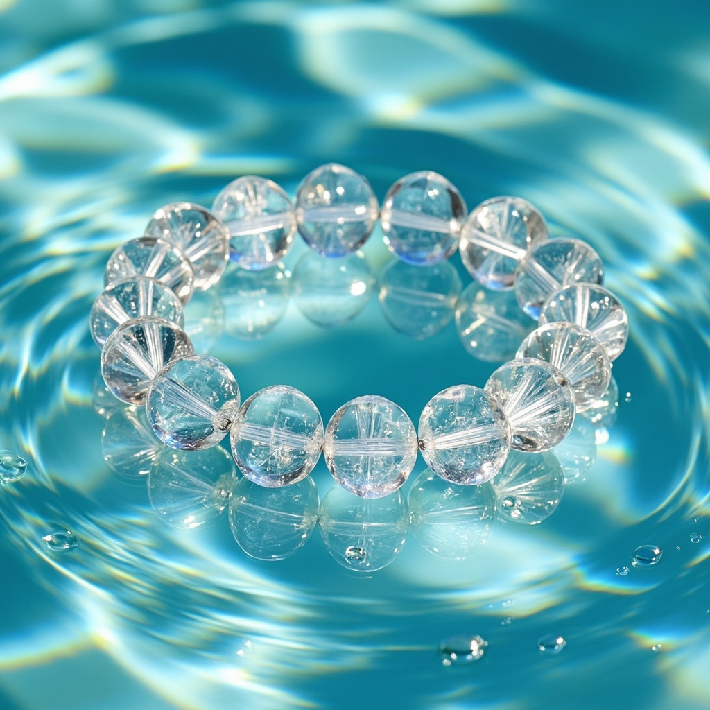 Can a crystal bracelet be worn in the pool