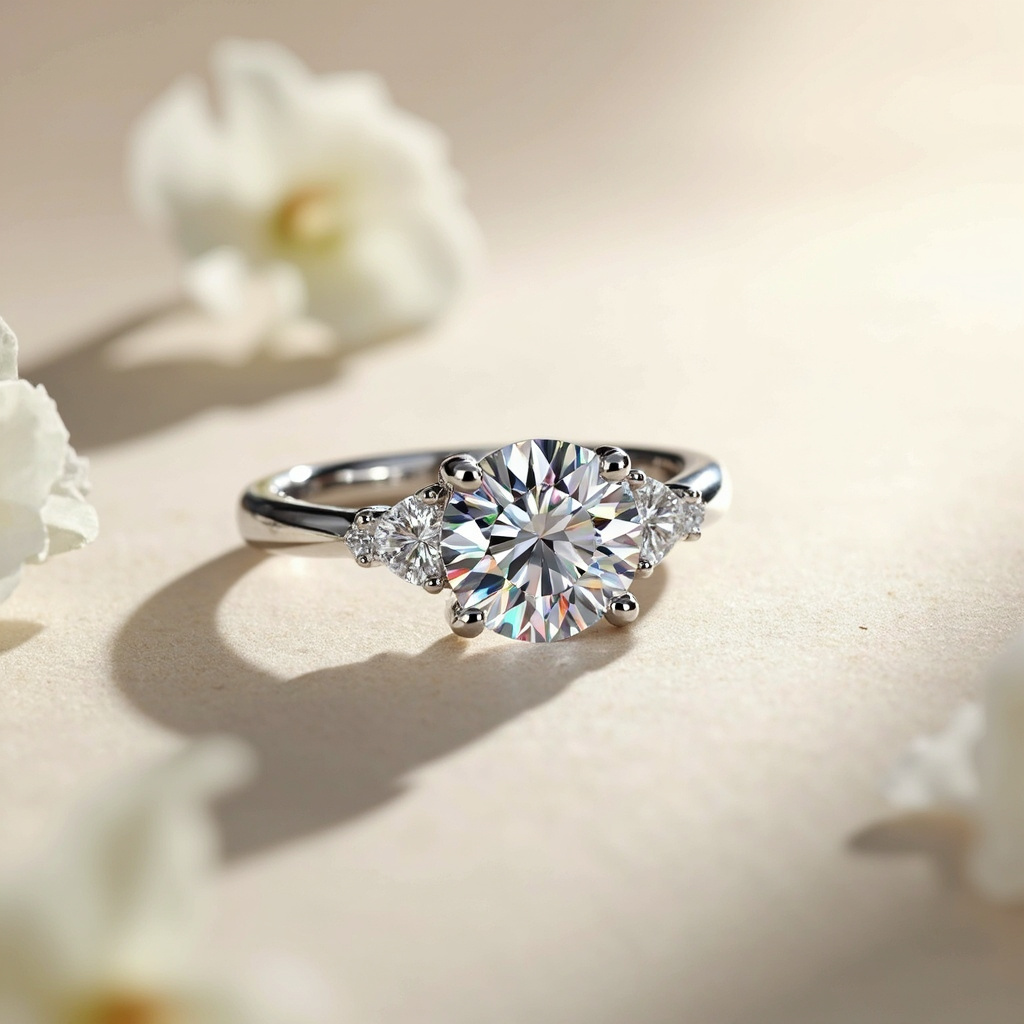 What is a diamond ring with zircon