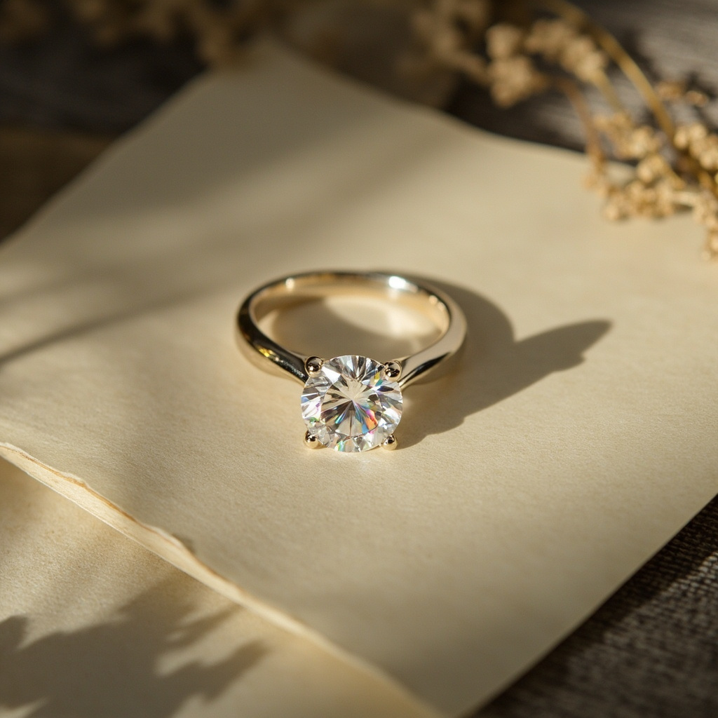 What is a diamond engagement ring history