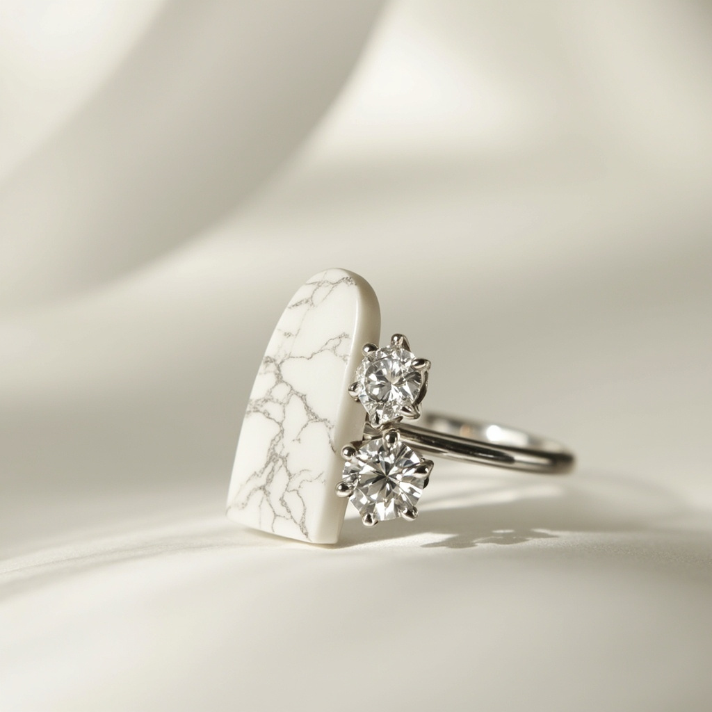 What is a diamond ring with magnesite