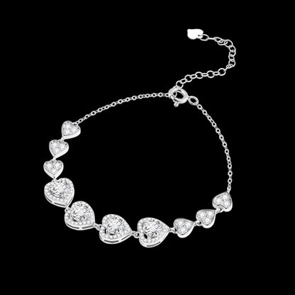 Interlocked Hearts Bracelet