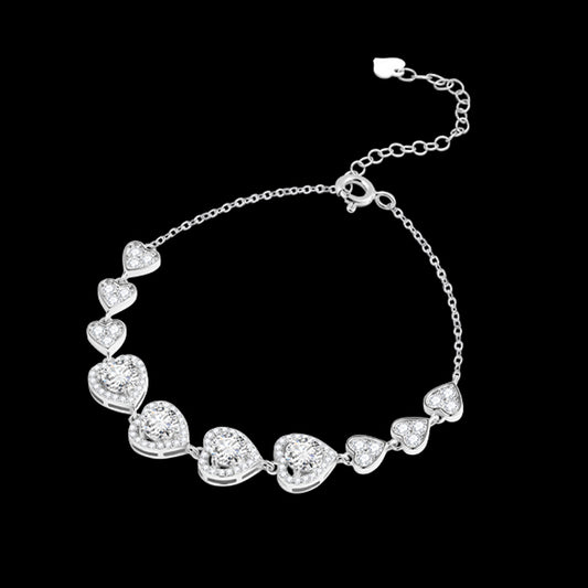 Interlocked Hearts Bracelet