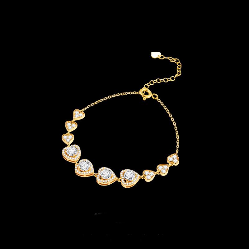 Interlocked Hearts Bracelet