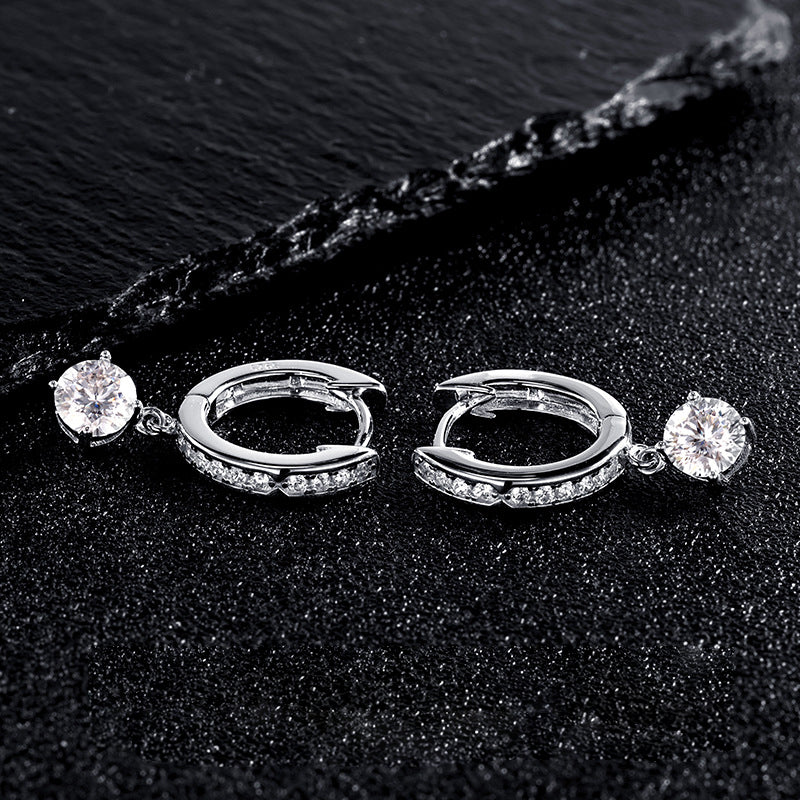 Prong-set earrings