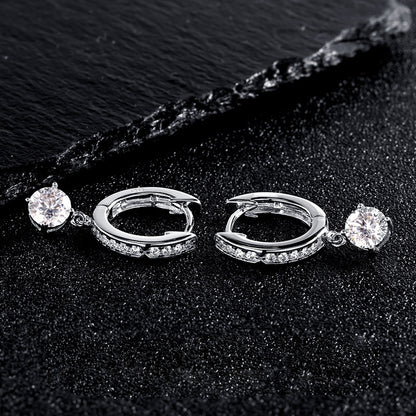 Prong-set earrings