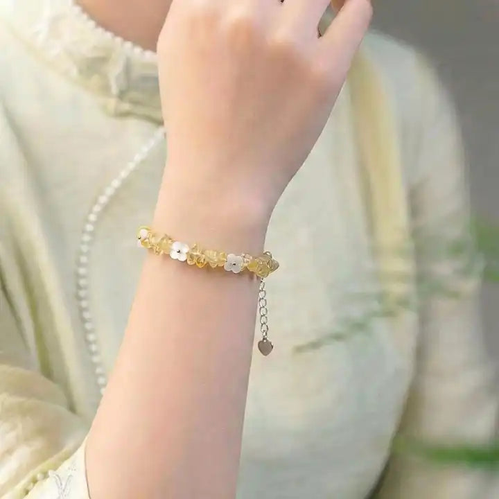 Chaoguang Songcai - Vòng tay đá vụn Topaz