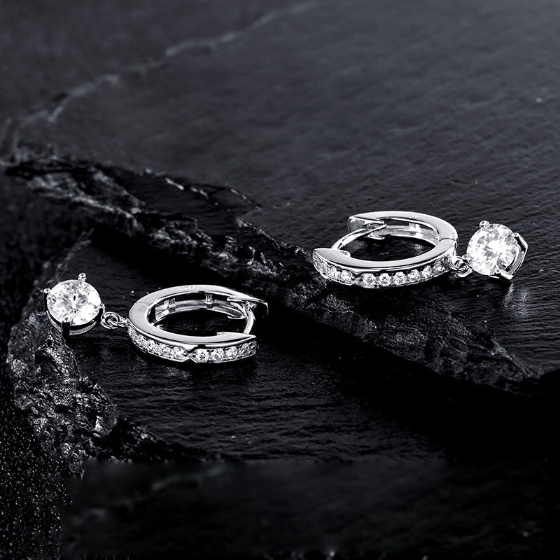 Prong-set earrings