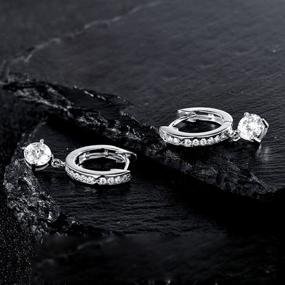 Prong-set earrings