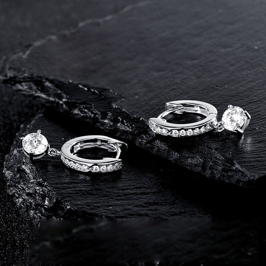 Prong-set earrings