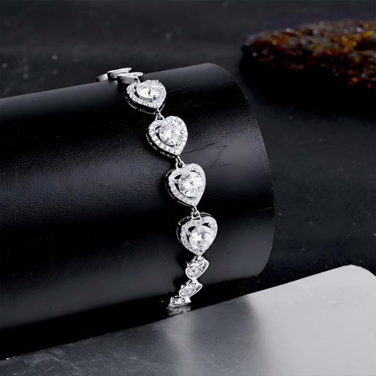 Interlocked Hearts Bracelet