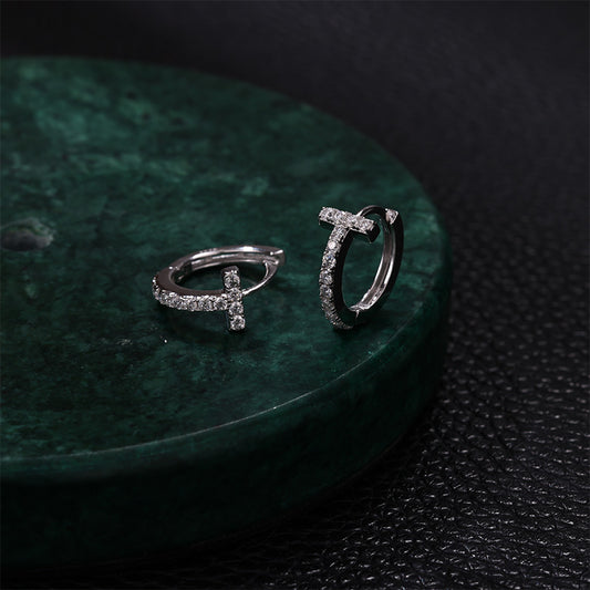 T Letter Earrings