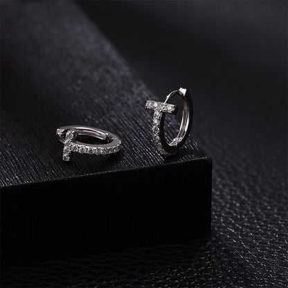 T Letter Earrings