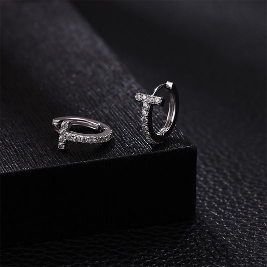 T Letter Earrings
