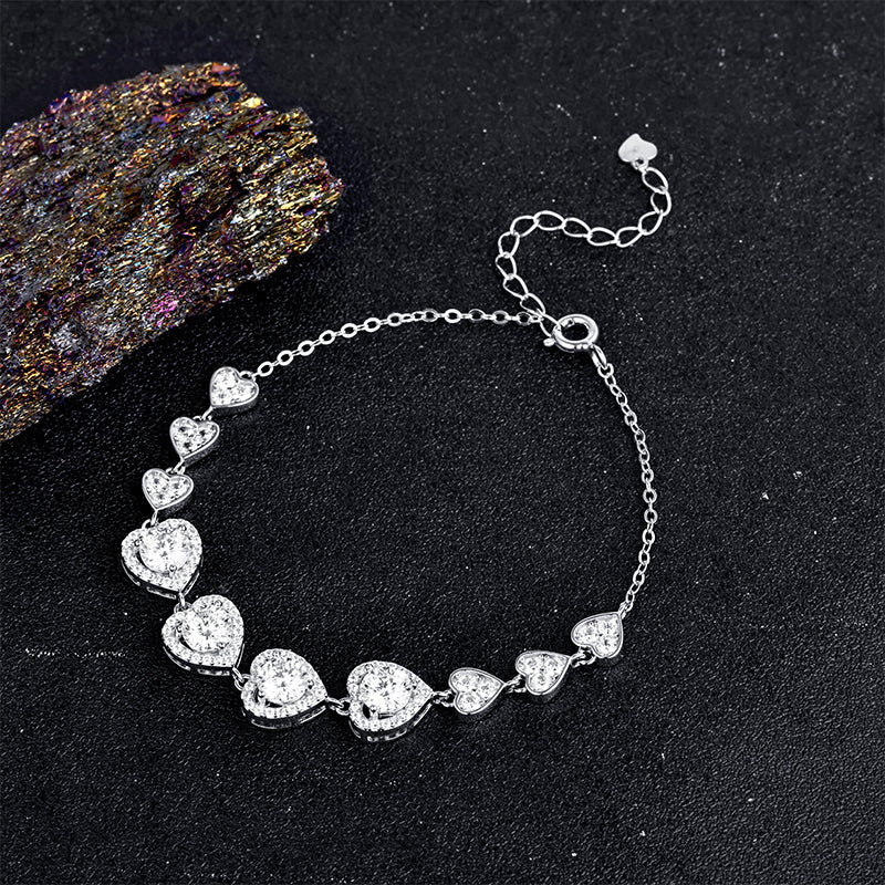 Interlocked Hearts Bracelet