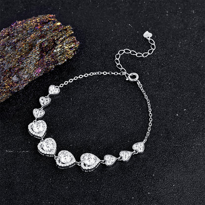 Interlocked Hearts Bracelet