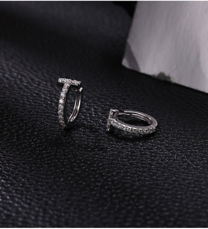 T Letter Earrings