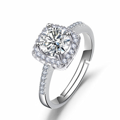 Square Halo Ring