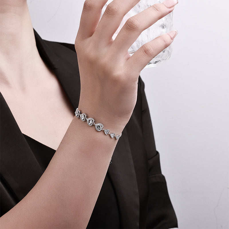 Interlocked Hearts Bracelet